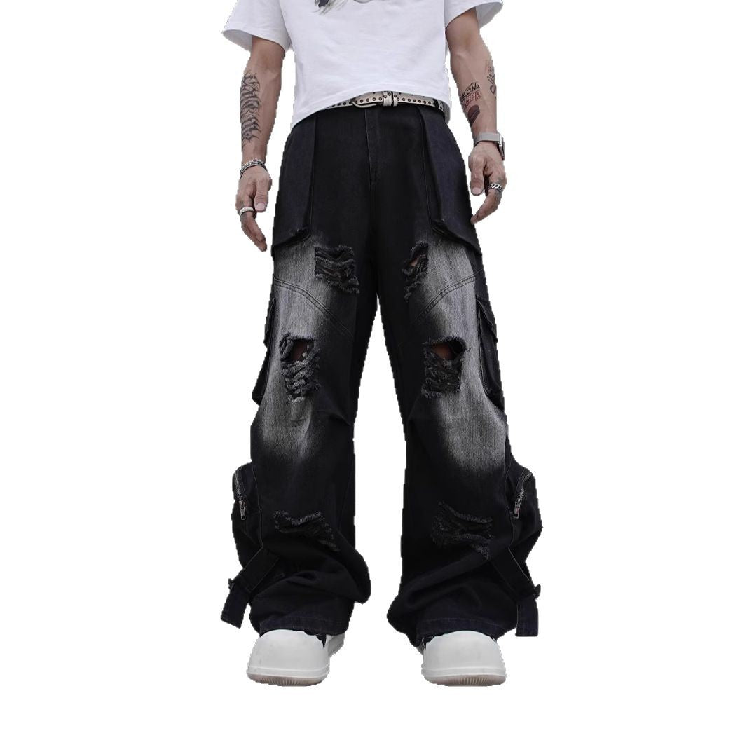 Men's Cotton Straight-Leg Cargo Pants