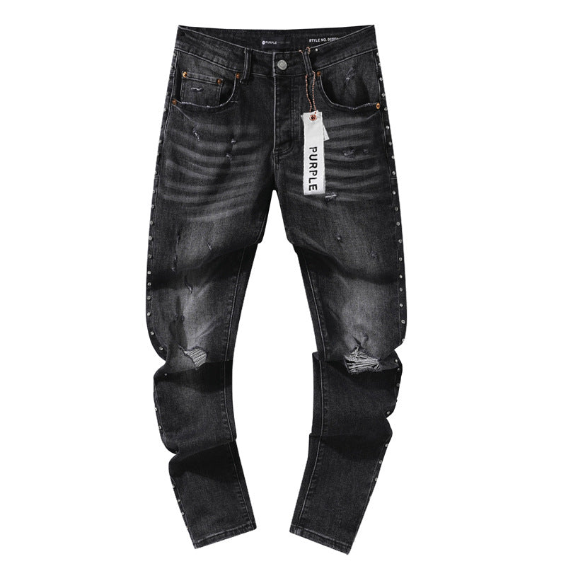 Amiri & Purple brand Hole-less straight-leg jeans Size 30