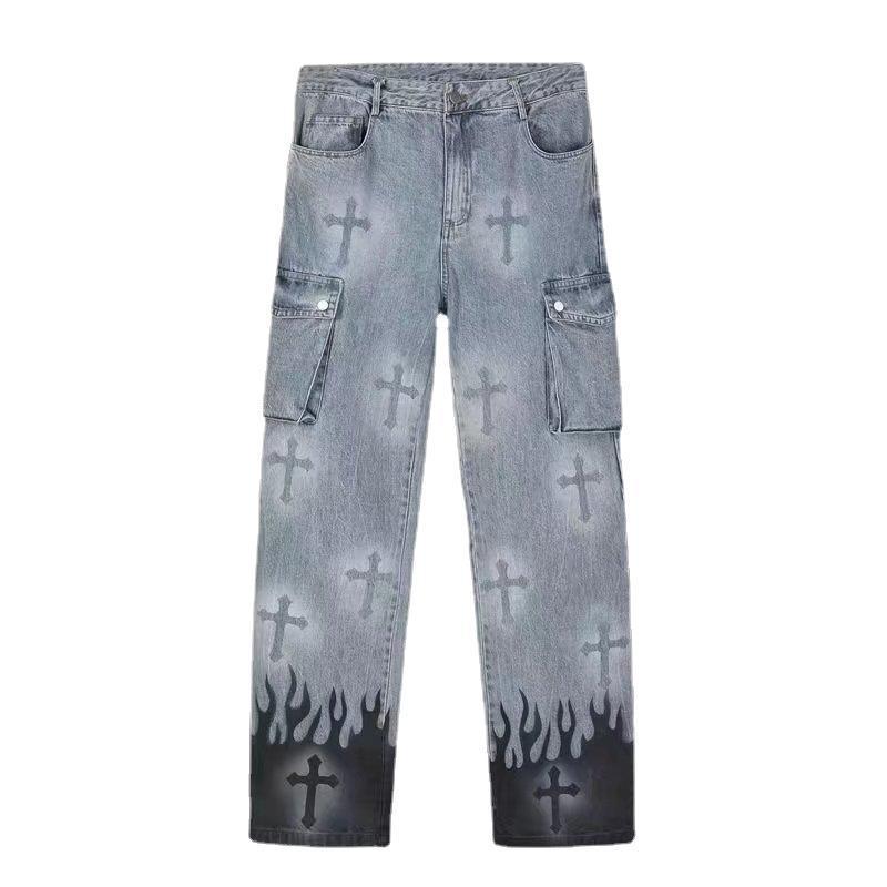 Men's  Loose Straight Leg Jeans