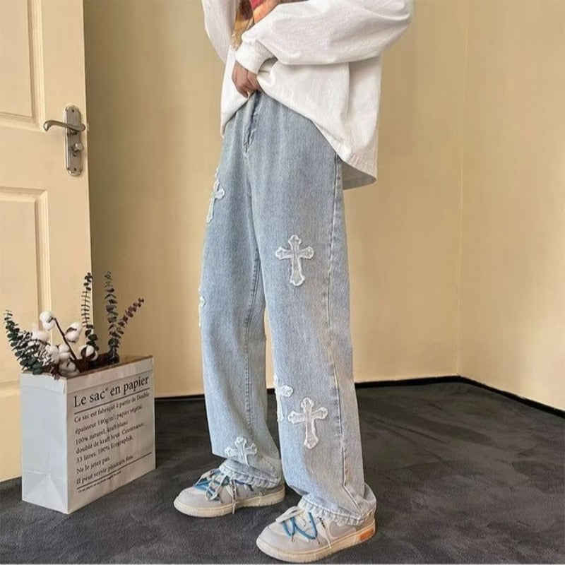 Men's  Loose Straight Leg Jeans