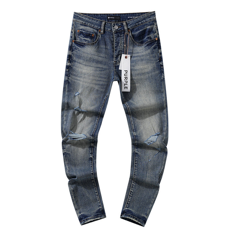 Amiri & Purple brand Hole-less straight-leg jeans Size 30