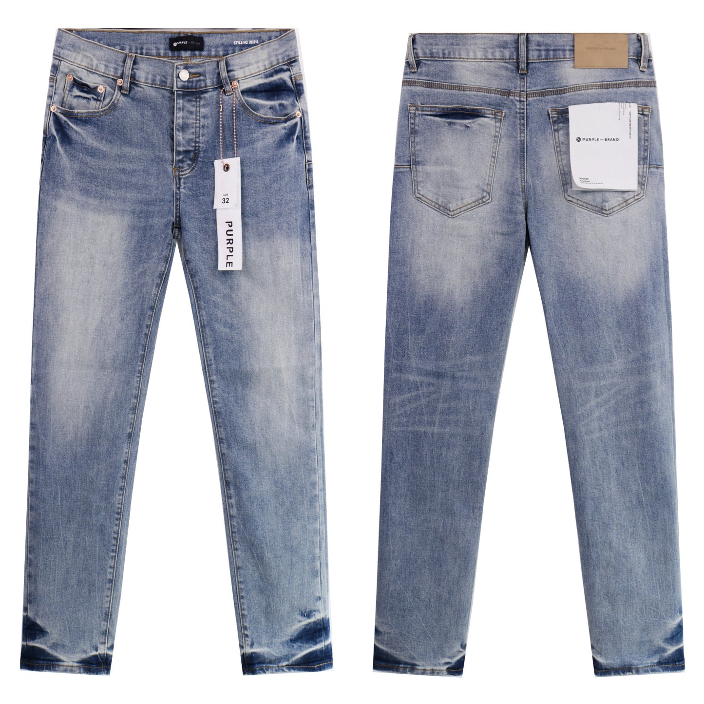 Amiri & Purple brand Hole-less straight-leg jeans Size 30
