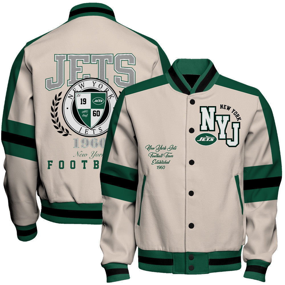 Standing collar baseball jacket