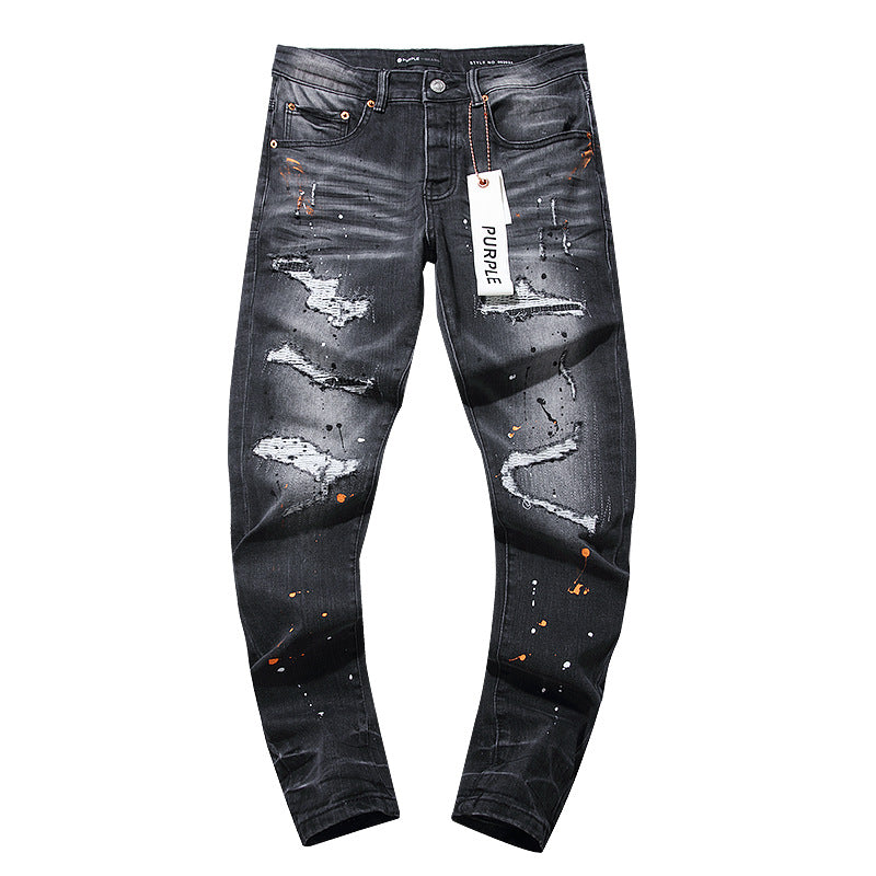 Amiri & Purple brand Hole-less straight-leg jeans Size 30