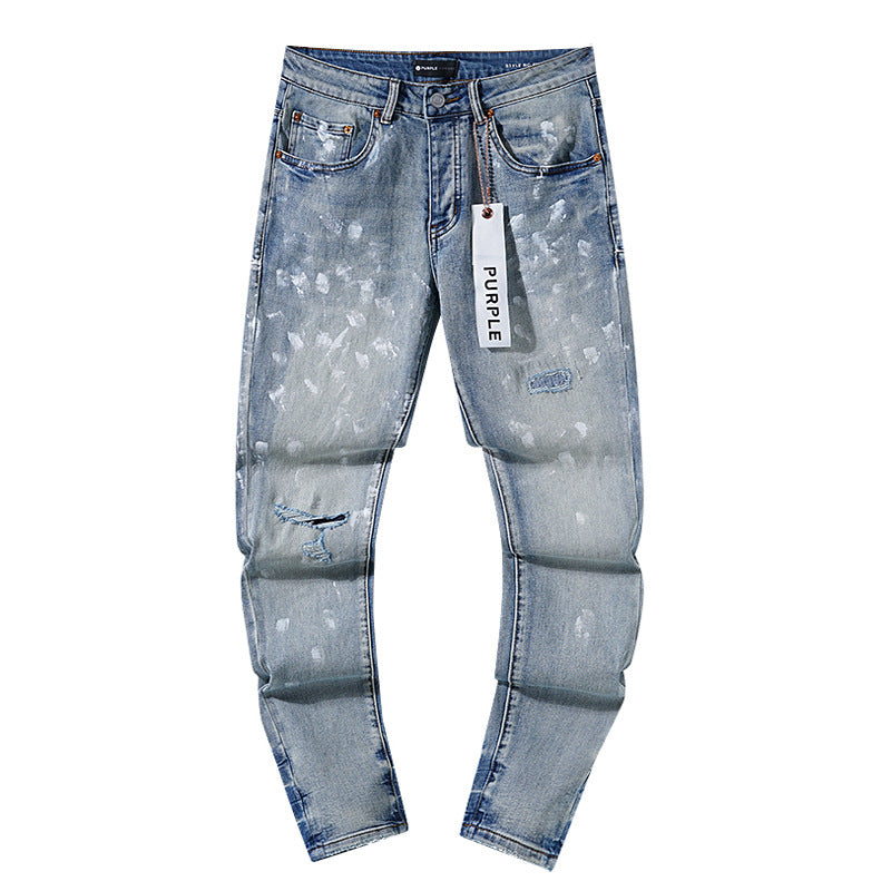 Amiri & Purple brand Hole-less straight-leg jeans Size 30