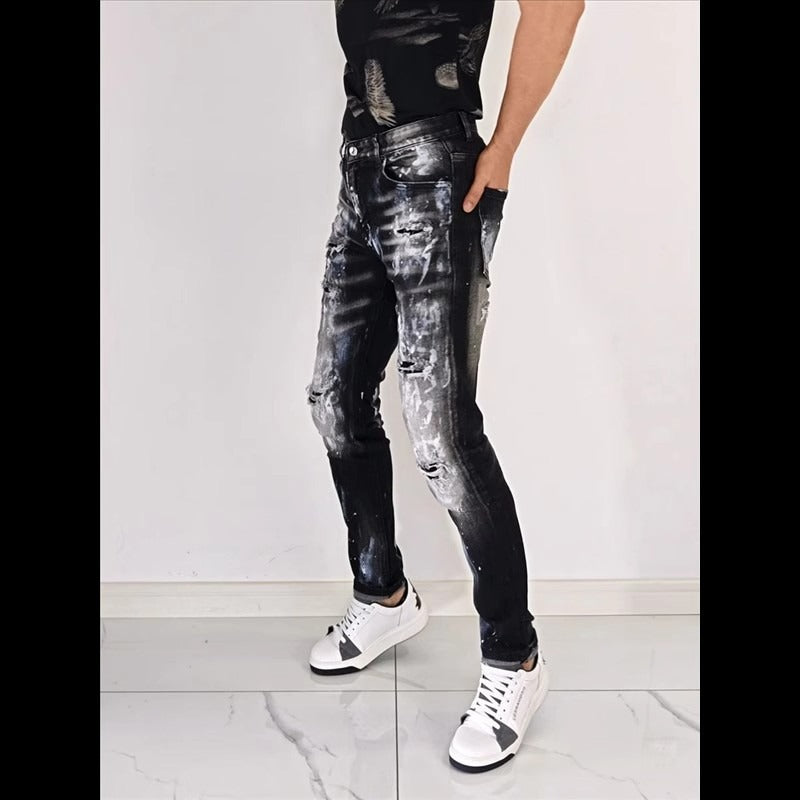 Men's Slim Fit Ripped Jeans