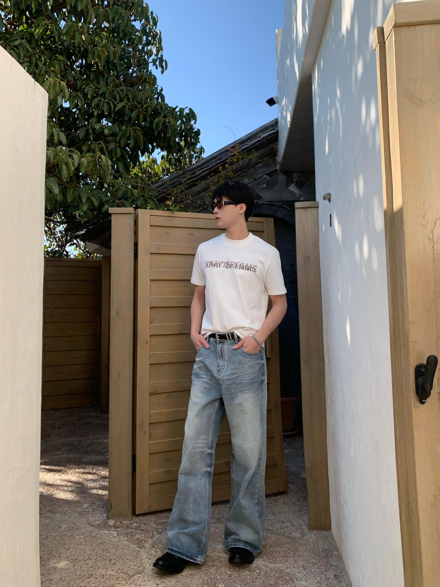 Baggy Jeans Ice Blue Washed Denim