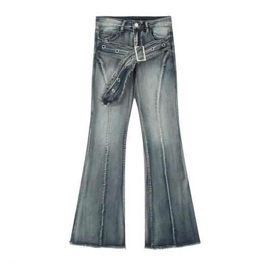 Elegant Women's Cotton Straight Boot-Cut Pants