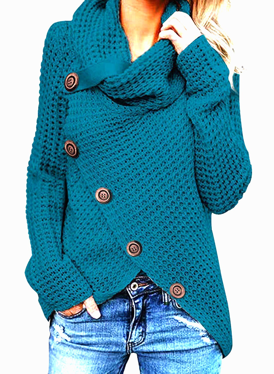 Women's High Neck Knit Sweater