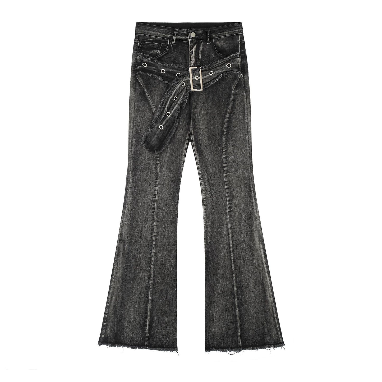 Elegant Women's Cotton Straight Boot-Cut Pants
