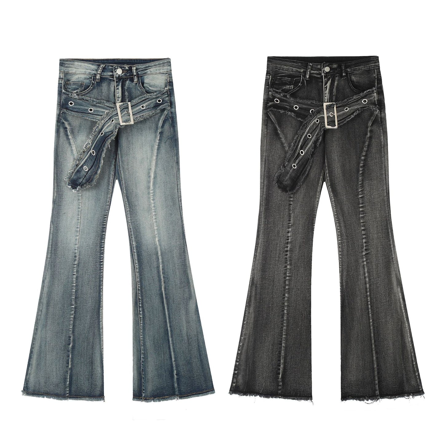 Elegant Women's Cotton Straight Boot-Cut Pants