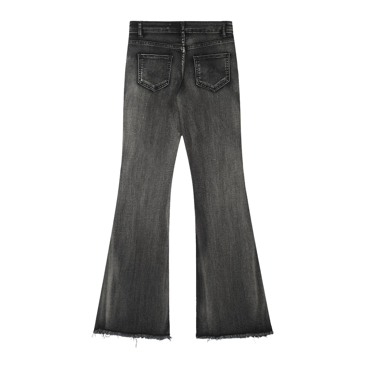 Elegant Women's Cotton Straight Boot-Cut Pants