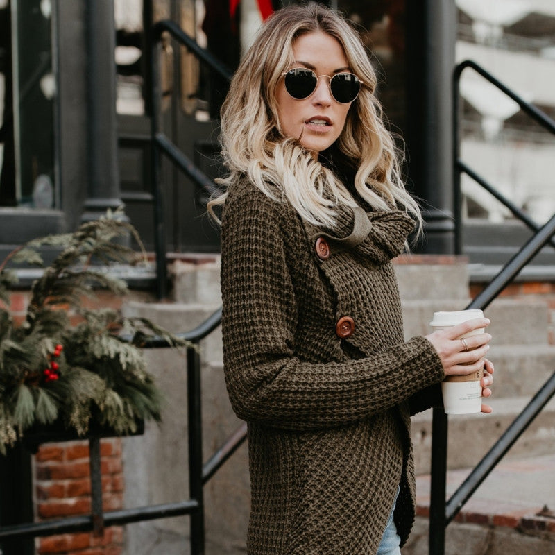 Women's High Neck Knit Sweater
